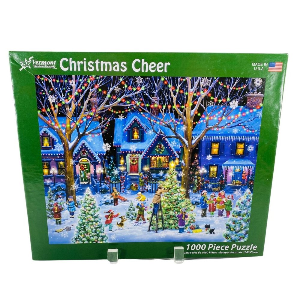 Vermont Christmas Randy Wollenmann Christmas Cheer 1000 Piece Jigsaw Puzzle